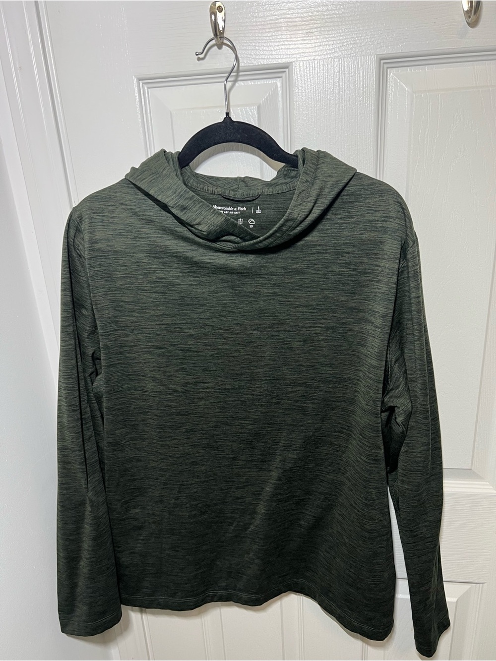 Abercrombie & Fitch Olive Green Crewneck Hoodie Sweater